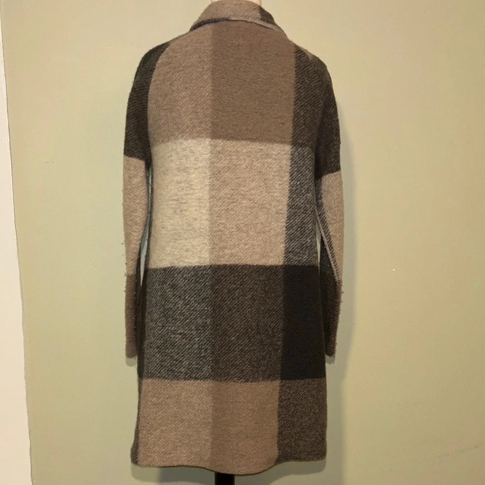 MERCER & MADISON Chic Plaid Wool Blend Jacket in Women’s size small - Picture 5 of 11